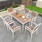 Modern Style Rectangle Table Set 1/2/5/7 Pieces Dining Set for Home