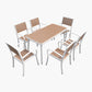 Modern Style Rectangle Table Set 1/2/5/7 Pieces Dining Set for Home