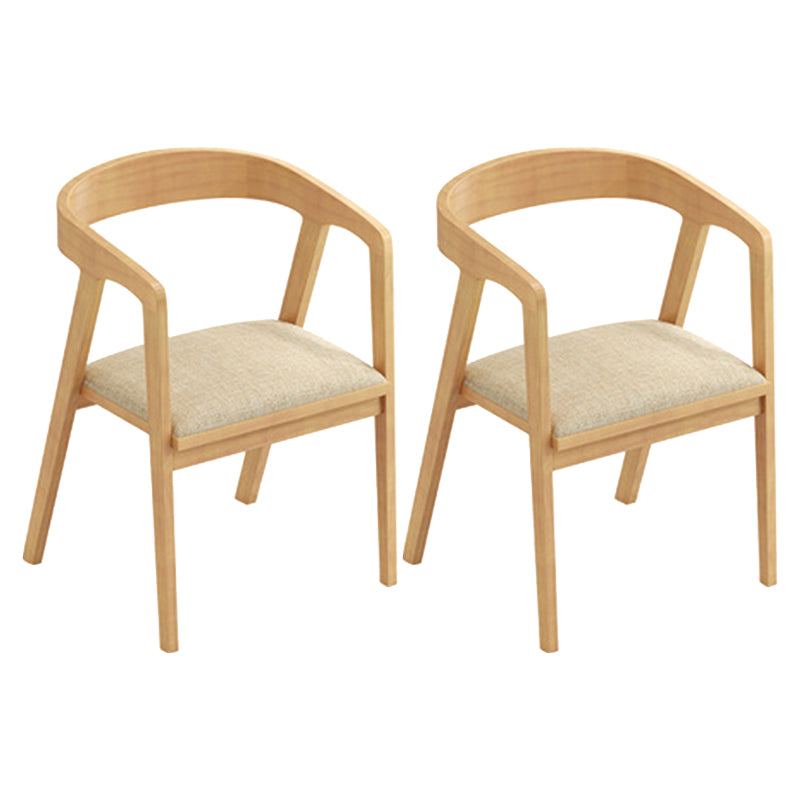 Modern 1/2/5/7 Pieces Rectangle Dining Set Solid Wood Top Dining Table with Chairs 2 Wood Chairs Clearhalo 'Dining Room Sets' 'Dining Tables & Seating' 'dining_room_set' 'furn' 'furn_dining_room_set' 'Furniture' 'Kitchen & Dining Furniture' 6003541