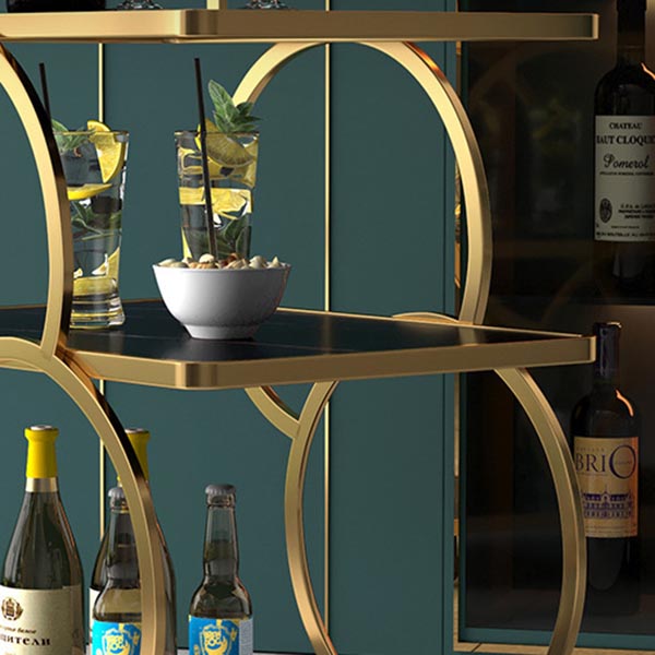 31.50" High Contemporary Rectangle Prep Table Rolling Metal Prep Table for Home