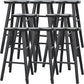 Modern Saddle Seat Counter Stool Solid Wood Armless Bar Stool