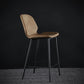 Sgabello scandinavo in metallo Sgabello da banco imbottito in ecopelle per la casa