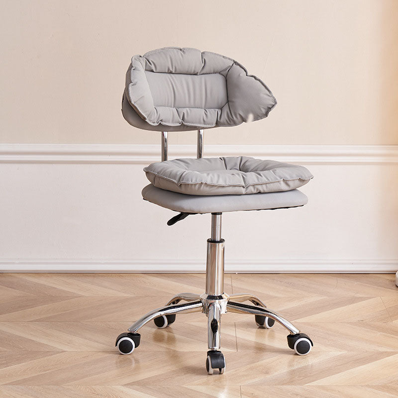 Scandinavian Metal Barstool Fabric Upholstered Counter Stool with Chrome Base