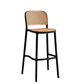 Tabouret de bar en plastique scandinave tabouret de bas de pied de pied sans arme pour le salon