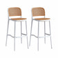 Tabouret de bar en plastique scandinave tabouret de bas de pied de pied sans arme pour le salon