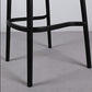 Tabouret de bar en plastique scandinave tabouret de bas de pied de pied sans arme pour le salon