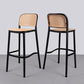 Taburete de bar de plástico escandinavo taburete de barra sin fuilero para sala de estar para sala de estar