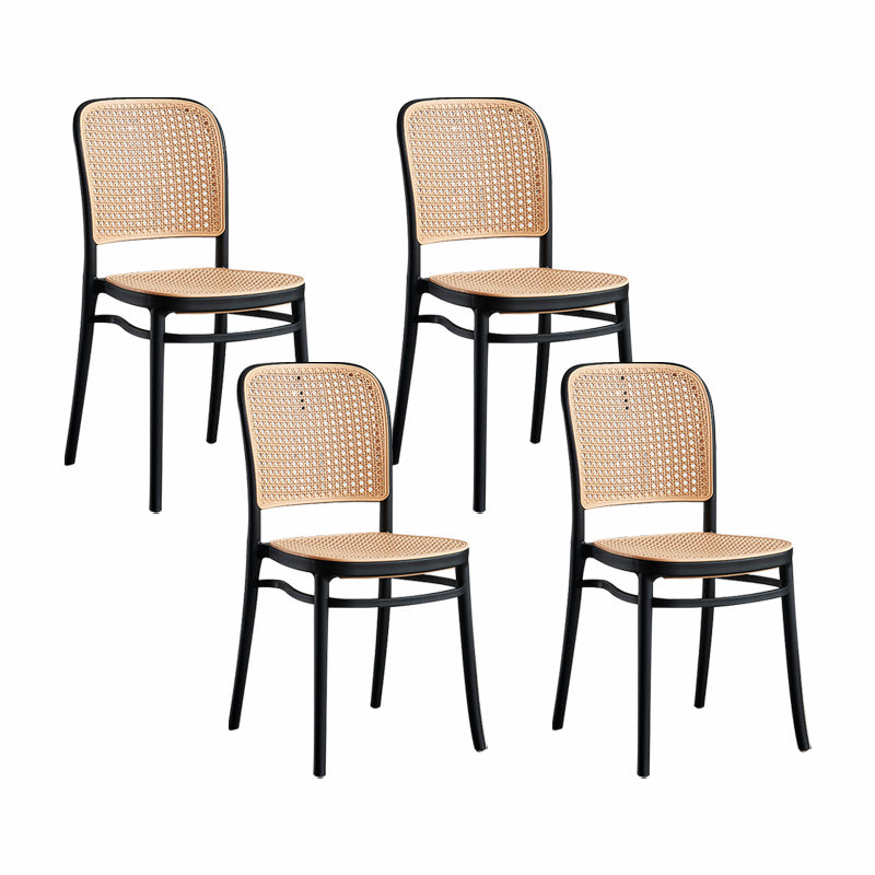 Scandinavische plastic barkruk voetsteun armloze barkruk voor woonkamer