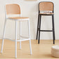 Tabouret de bar en plastique scandinave tabouret de bas de pied de pied sans arme pour le salon