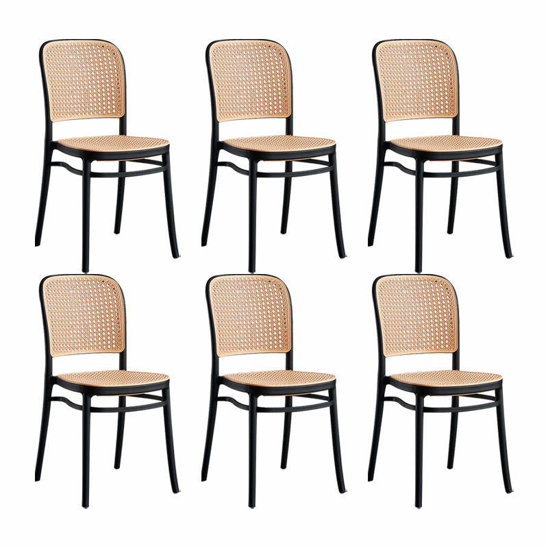 Taburete de bar de plástico escandinavo taburete de barra sin fuilero para sala de estar para sala de estar