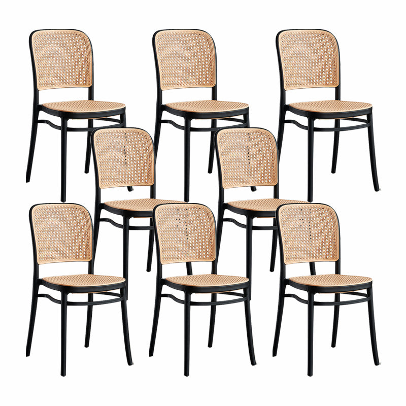 Tabouret de bar en plastique scandinave tabouret de bas de pied de pied sans arme pour le salon