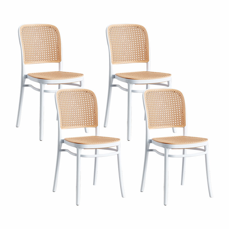 Tabouret de bar en plastique scandinave tabouret de bas de pied de pied sans arme pour le salon