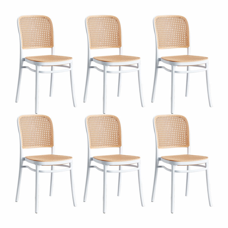 Tabouret de bar en plastique scandinave tabouret de bas de pied de pied sans arme pour le salon