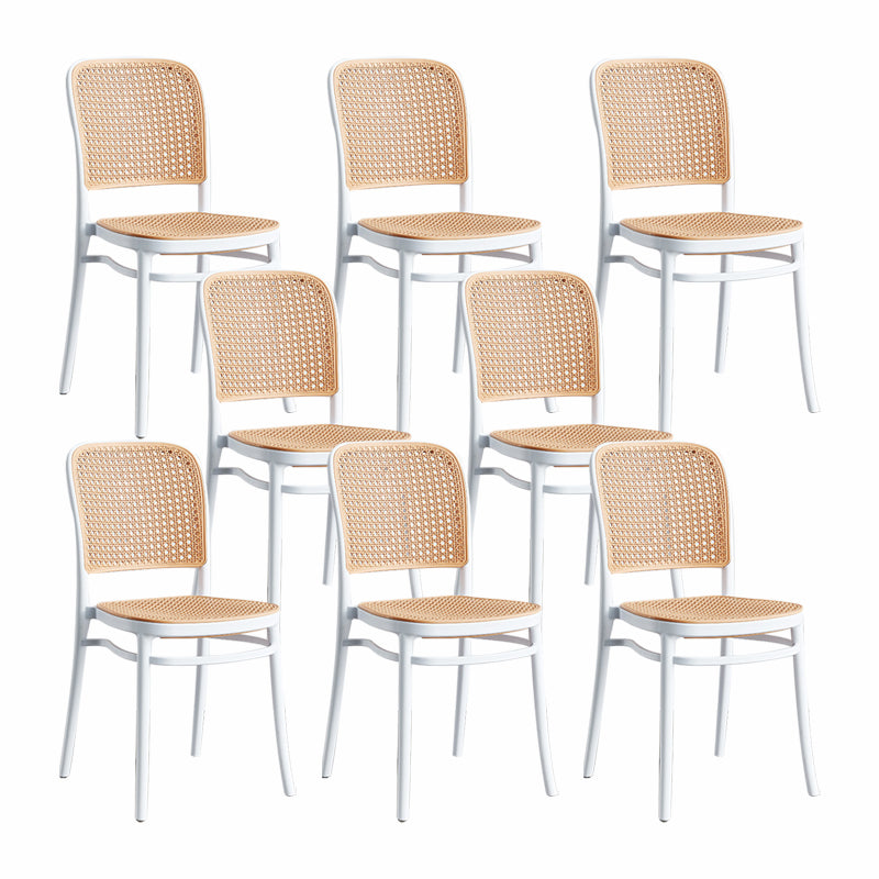 Tabouret de bar en plastique scandinave tabouret de bas de pied de pied sans arme pour le salon