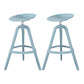 Scandinavian Swivel Bucket Bar Stool Plastic Armless Bar Stool with  with 3 Legs
