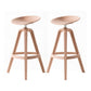 Scandinavian Swivel Bucket Bar Stool Plastic Armless Bar Stool with  with 3 Legs