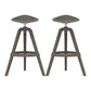 Scandinavian Swivel Bucket Bar Stool Plastic Armless Bar Stool with  with 3 Legs