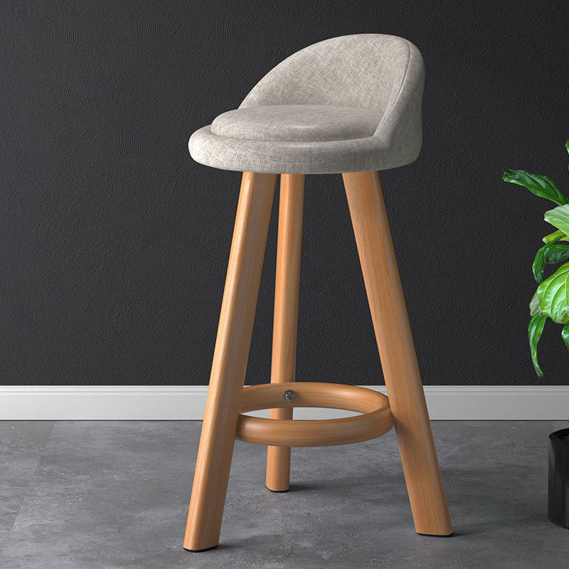 Contemporary Low Back Counter Stool Home Furniture with Footrest Clearhalo 'Bar Furniture' 'Bar Stools' 'bar_stools' 'furn' 'furn_bar_stools' 'Furniture' 'Kitchen & Dining Furniture' 6004364