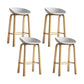 Contemporary Low Back Counter Stool Home Furniture with Footrest