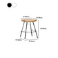 Industrial Wood Barstool Counter Stool voetsteun metalen meubels in matte afwerking