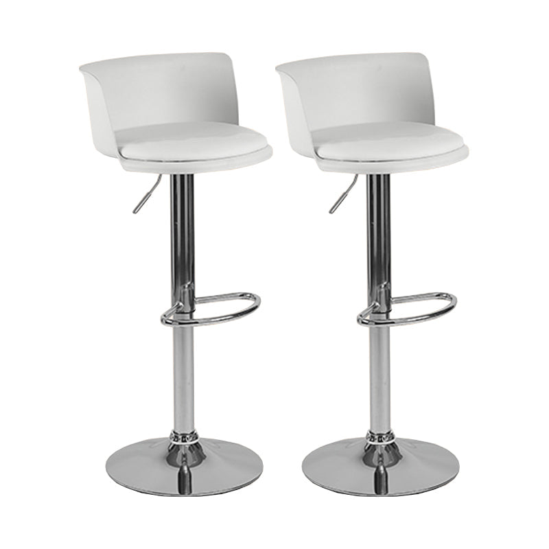 Moderne, in hoogte verstelbare barkruk, metalen voetsteun, barkruk
