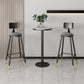 Glam Metal Barstool Velvet Bow Rester basse tabouret en finition mate pour la maison