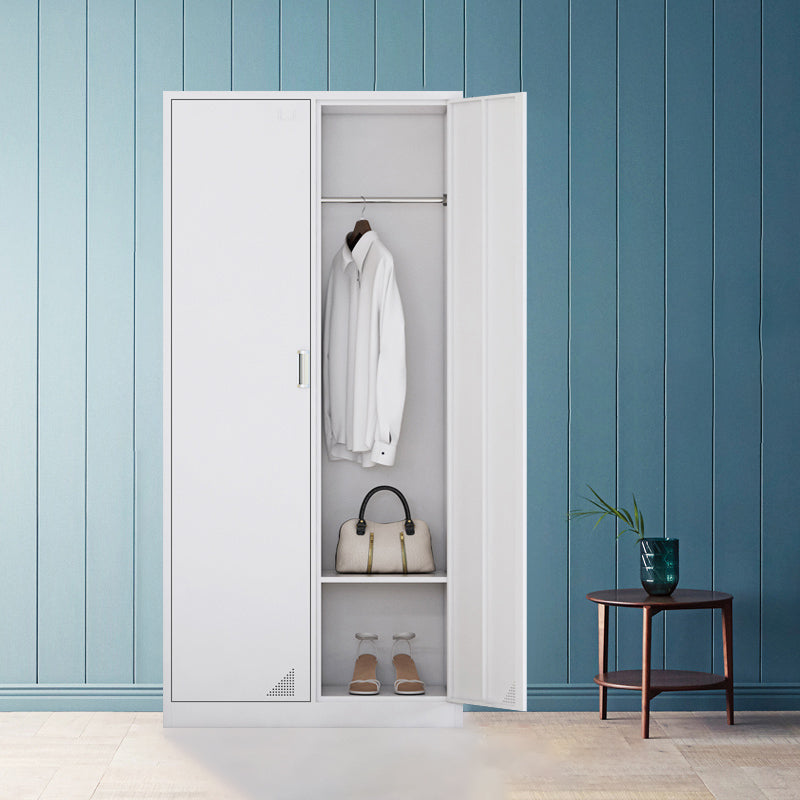 Contemporary Style Home Wardrobe Steel Wardrobe Closet with Doors