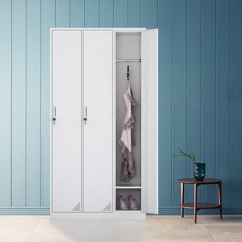 Contemporary Style Home Wardrobe Steel Wardrobe Closet with Doors