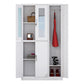 Contemporary Style Home Wardrobe Steel Wardrobe Closet with Doors