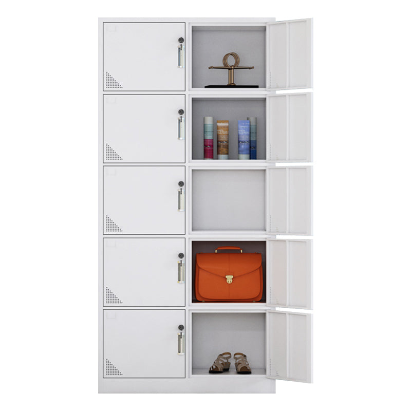 Contemporary Style Home Wardrobe Steel Wardrobe Closet with Doors