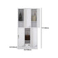 Contemporary Style Home Wardrobe Steel Wardrobe Closet with Doors