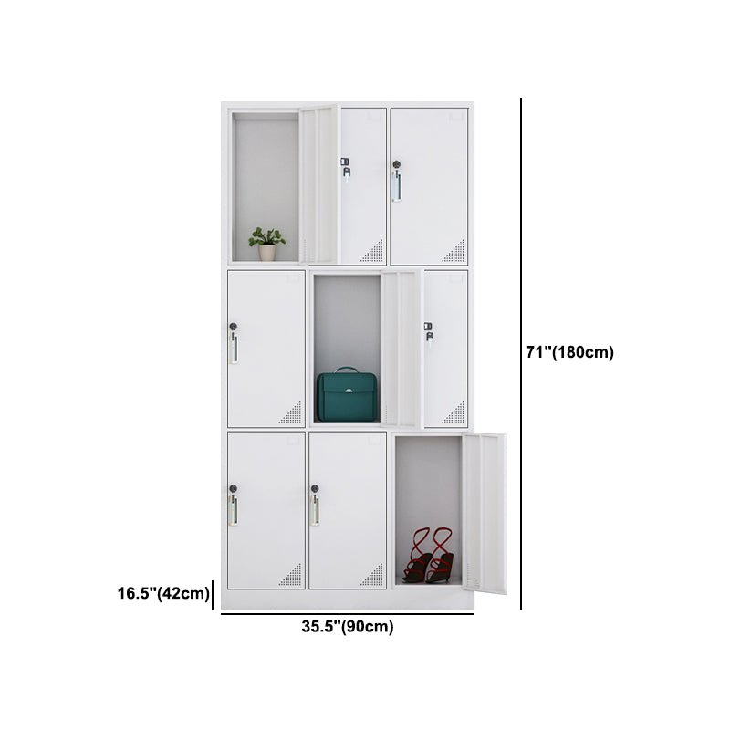 Contemporary Style Home Wardrobe Steel Wardrobe Closet with Doors