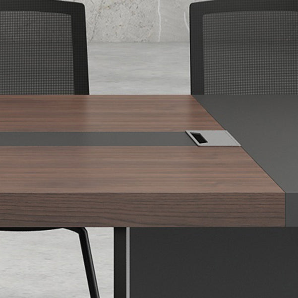 Industrieel schrijfbureau rechthoekige schrijfbureau met metalen benen