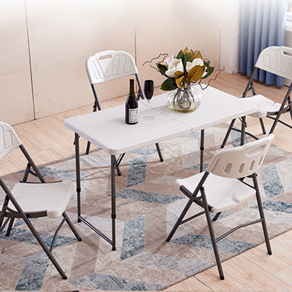 Eigentijdse rechthoekige schrijfbureau plastic vouwkantoor bureau