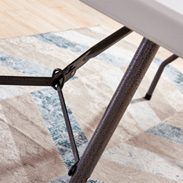 Eigentijdse rechthoekige schrijfbureau plastic vouwkantoor bureau