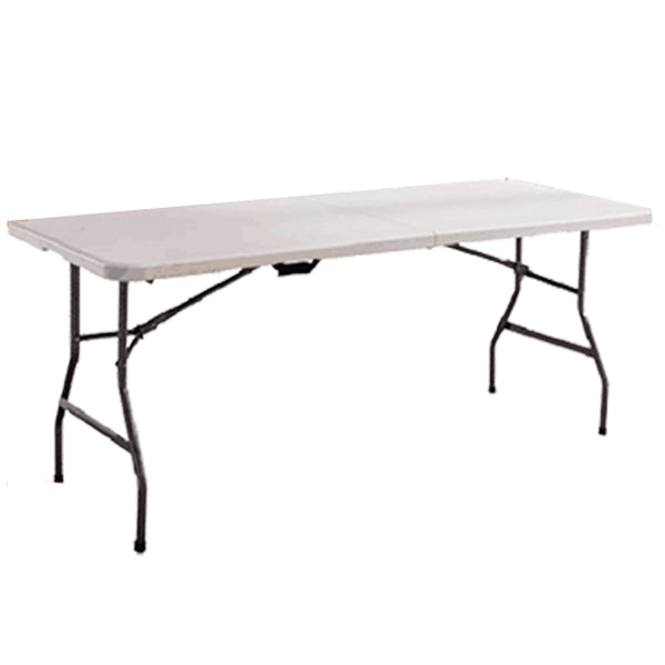 Eigentijdse rechthoekige schrijfbureau plastic vouwkantoor bureau