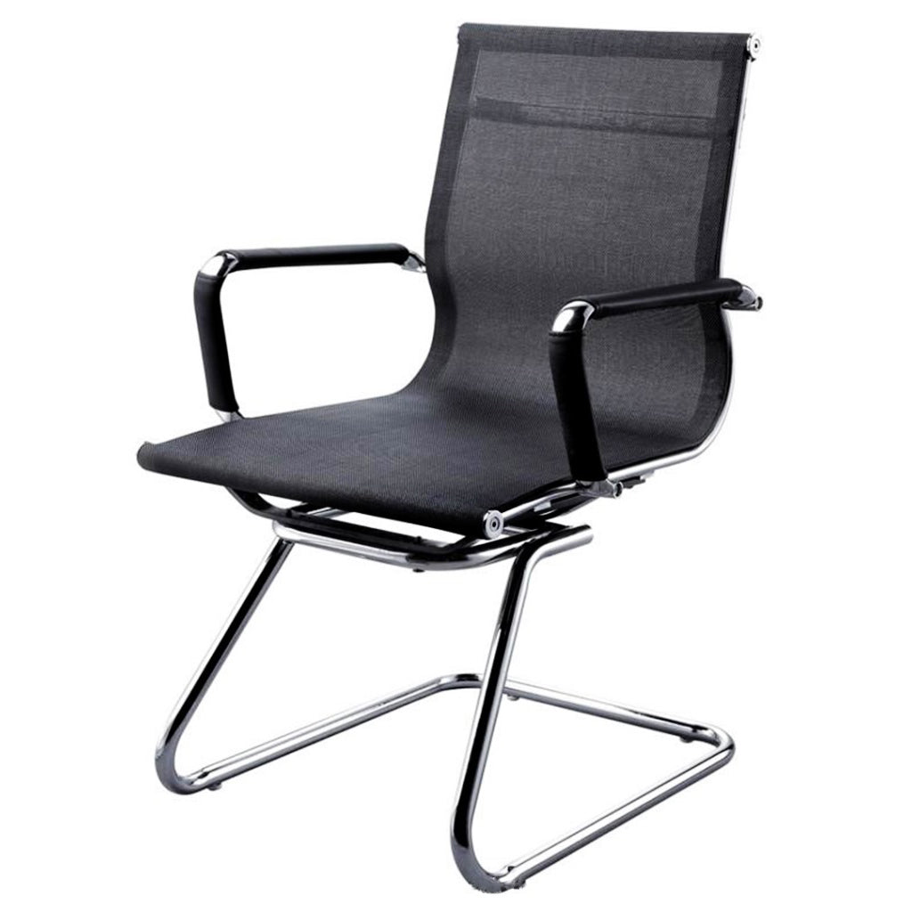 Modern Black Desk Chair with Breathable AirGrid Seat and Back Side Chair Clearhalo 'furn' 'furn_office_chair' 'Furniture' 'Office Chairs' 'Office Furniture' 'office_chair' 6005443