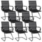 Modern Black Desk Chair with Breathable AirGrid Seat and Back Side Chair 8 Piece Set Clearhalo 'furn' 'furn_office_chair' 'Furniture' 'Office Chairs' 'Office Furniture' 'office_chair' 6005444
