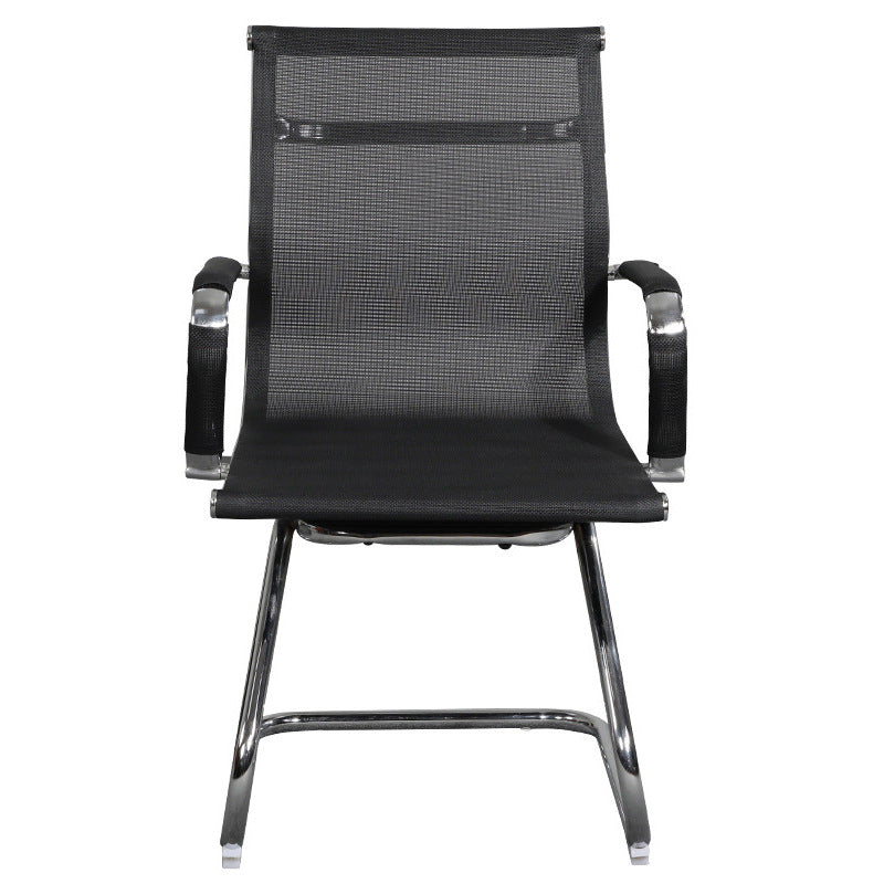 Modern Black Desk Chair with Breathable AirGrid Seat and Back Side Chair Clearhalo 'furn' 'furn_office_chair' 'Furniture' 'Office Chairs' 'Office Furniture' 'office_chair' 6005445