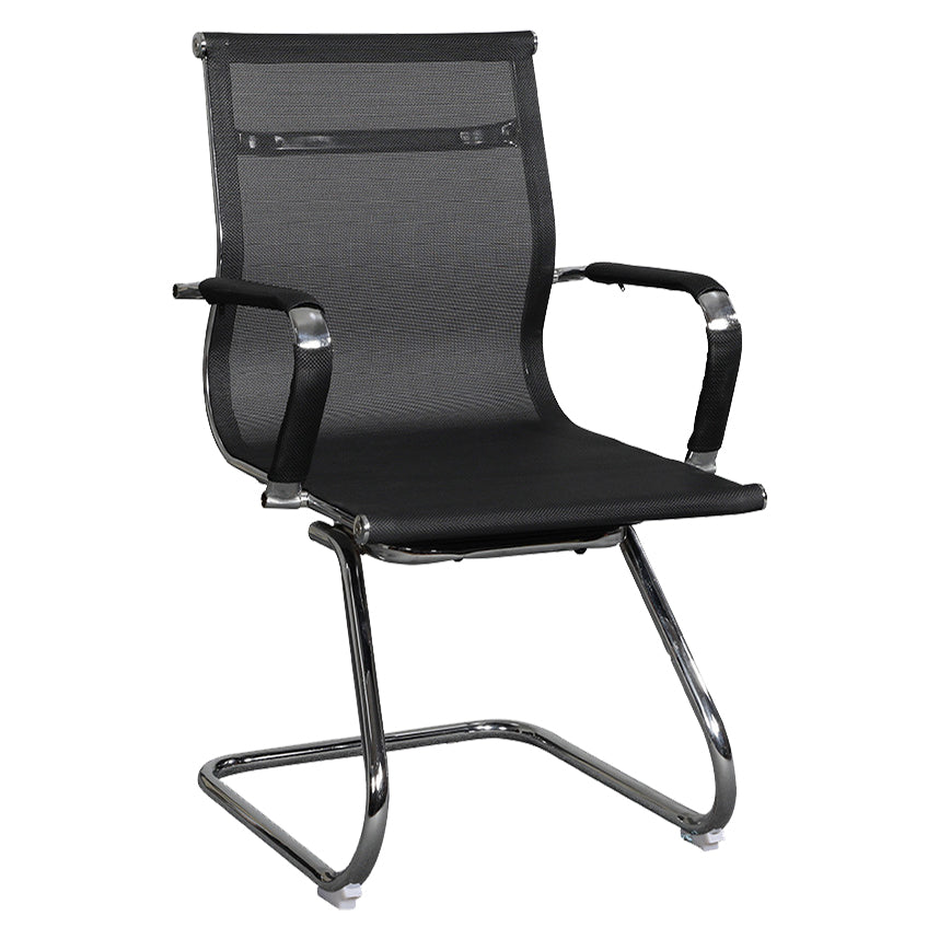 Modern Black Desk Chair with Breathable AirGrid Seat and Back Side Chair Clearhalo 'furn' 'furn_office_chair' 'Furniture' 'Office Chairs' 'Office Furniture' 'office_chair' 6005446