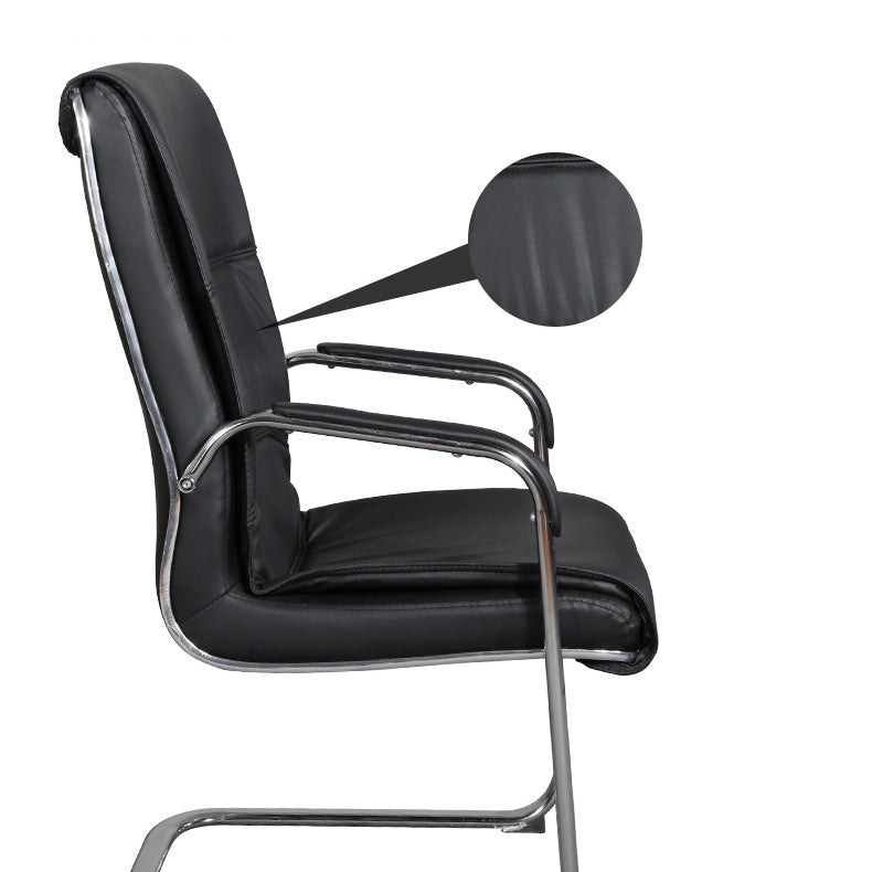 Moderne mid-back bureaustoelstoel Geen wielen gestoffeerde tankstoel