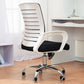 Fauteuil de conférence contemporain à dossier moyen en microfibre, chaise de bureau