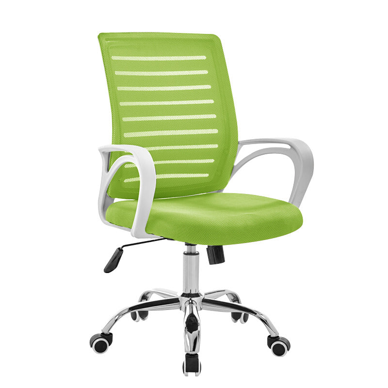 Fauteuil de conférence contemporain à dossier moyen en microfibre, chaise de bureau