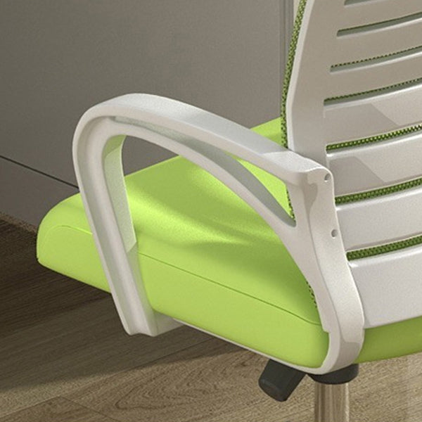 Fauteuil de conférence contemporain à dossier moyen en microfibre, chaise de bureau