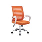 Fauteuil de conférence contemporain à dossier moyen en microfibre, chaise de bureau