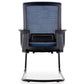 Modern Breathable AirGrid Arm Chair Microfiber Blue Desk Mid-Back Chair