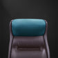 Chaise de gestionnaires à mécanisme d'inclinaison marron, avec appui-tête, chaise de bureau rembourrée pivotante