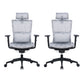 Modern Tilt Mechanism Swivel Chair Ergonomic Gray Mesh Desk Chair 2 Piece Set Clearhalo 'furn' 'furn_office_chair' 'Furniture' 'Office Chairs' 'Office Furniture' 'office_chair' 6005686