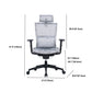 Modern Tilt Mechanism Swivel Chair Ergonomic Gray Mesh Desk Chair Clearhalo 'furn' 'furn_office_chair' 'Furniture' 'Office Chairs' 'Office Furniture' 'office_chair' 6005699