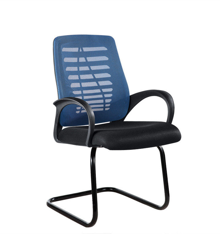 Modern Breathable AirGrid Arm Chair Microfiber Desk Mid-Back Office Chair Blue 1 Piece Casters Not Included Clearhalo 'furn' 'furn_office_chair' 'Furniture' 'Office Chairs' 'Office Furniture' 'office_chair' 6005718